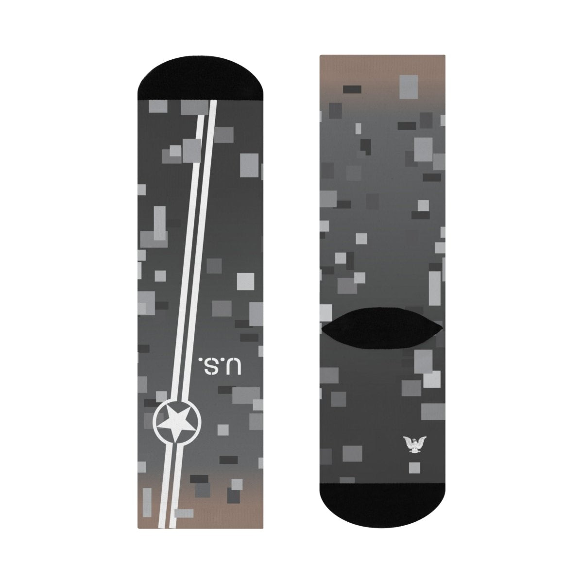 US Cushioned Crew Socks, Armed Forces Veteran, Active, Supporter Gift