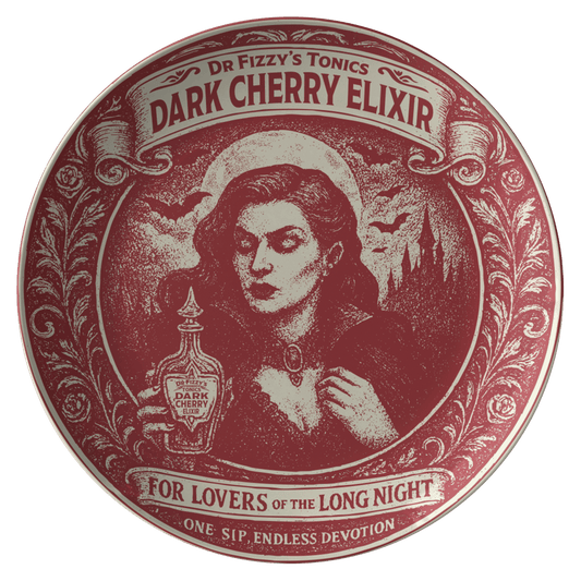 Vampire Movie Fan Gift Dark Elixir Queen Plate, 1 or Sets of 2, 4, Dining & Display