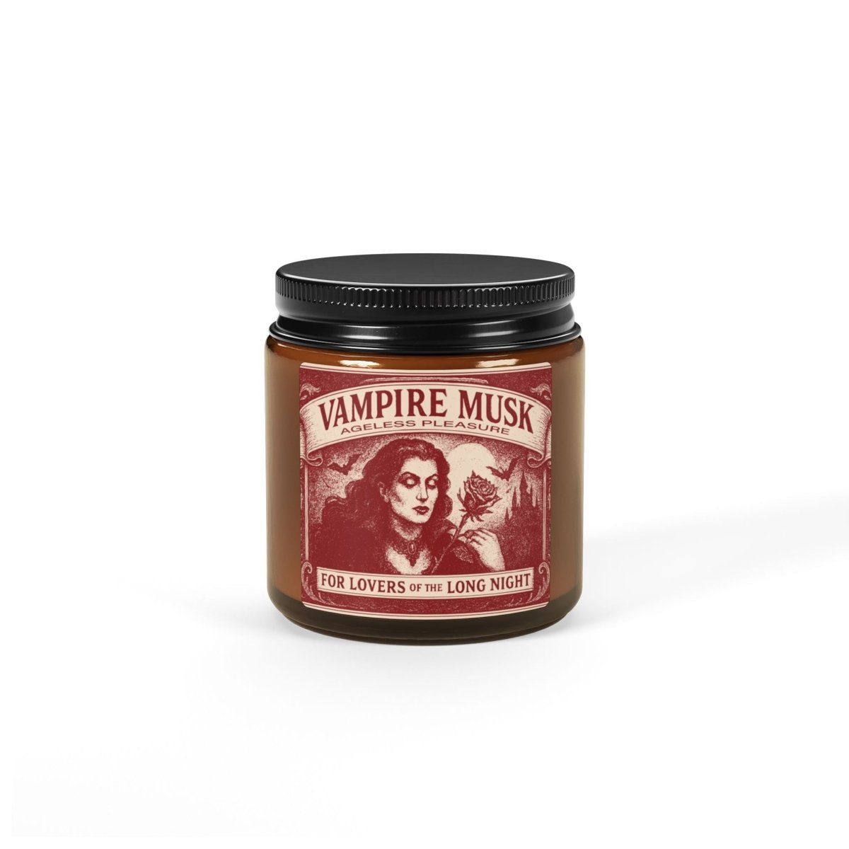 Vampire Movie Fan Gift Monster Musk Queen Soy Candle, Luxury Scents or Unscented, Halloween Funny Fake Gothic Horror Gift