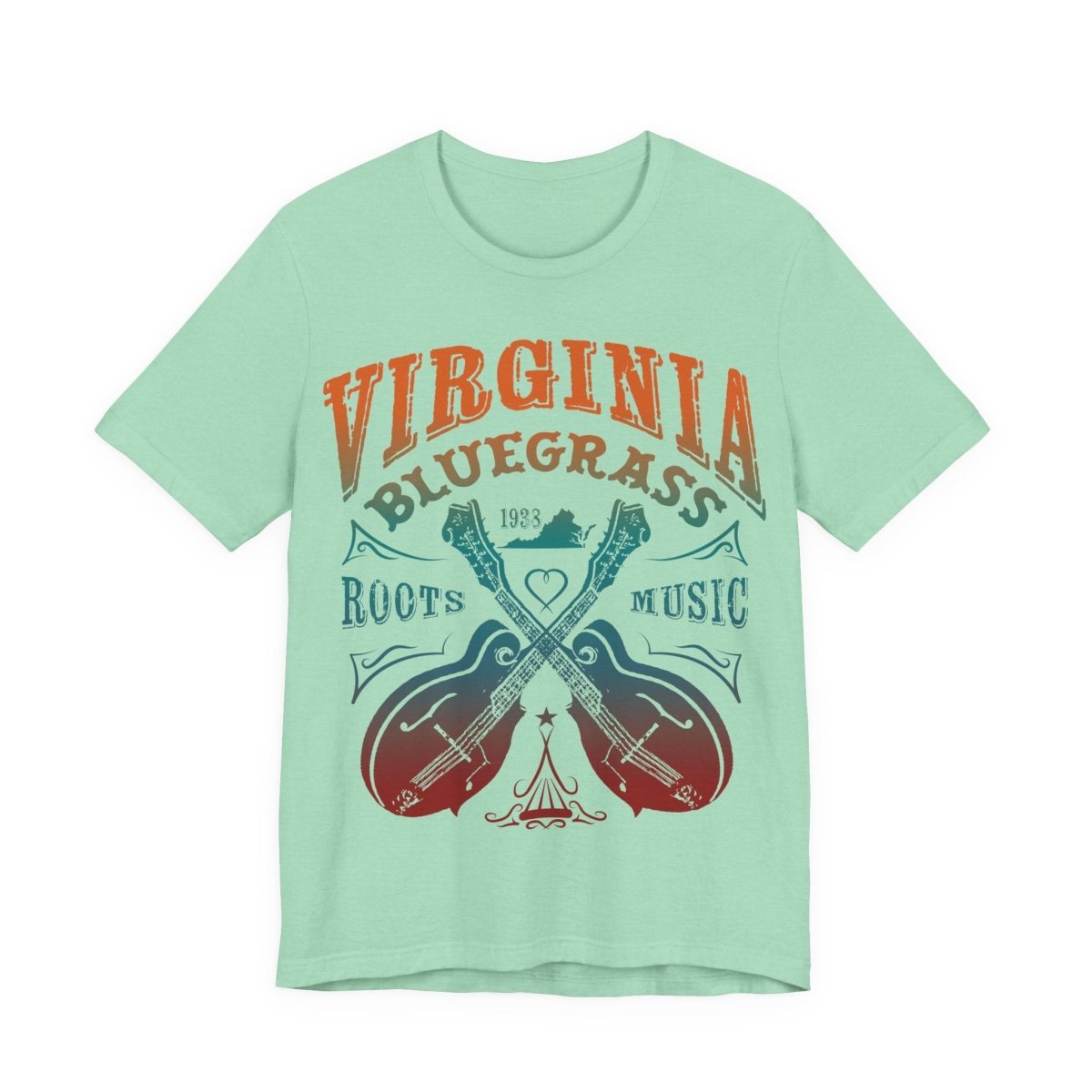Virginia Bluegrass Lovers Premium T-Shirt, Blue Grass Music Gift