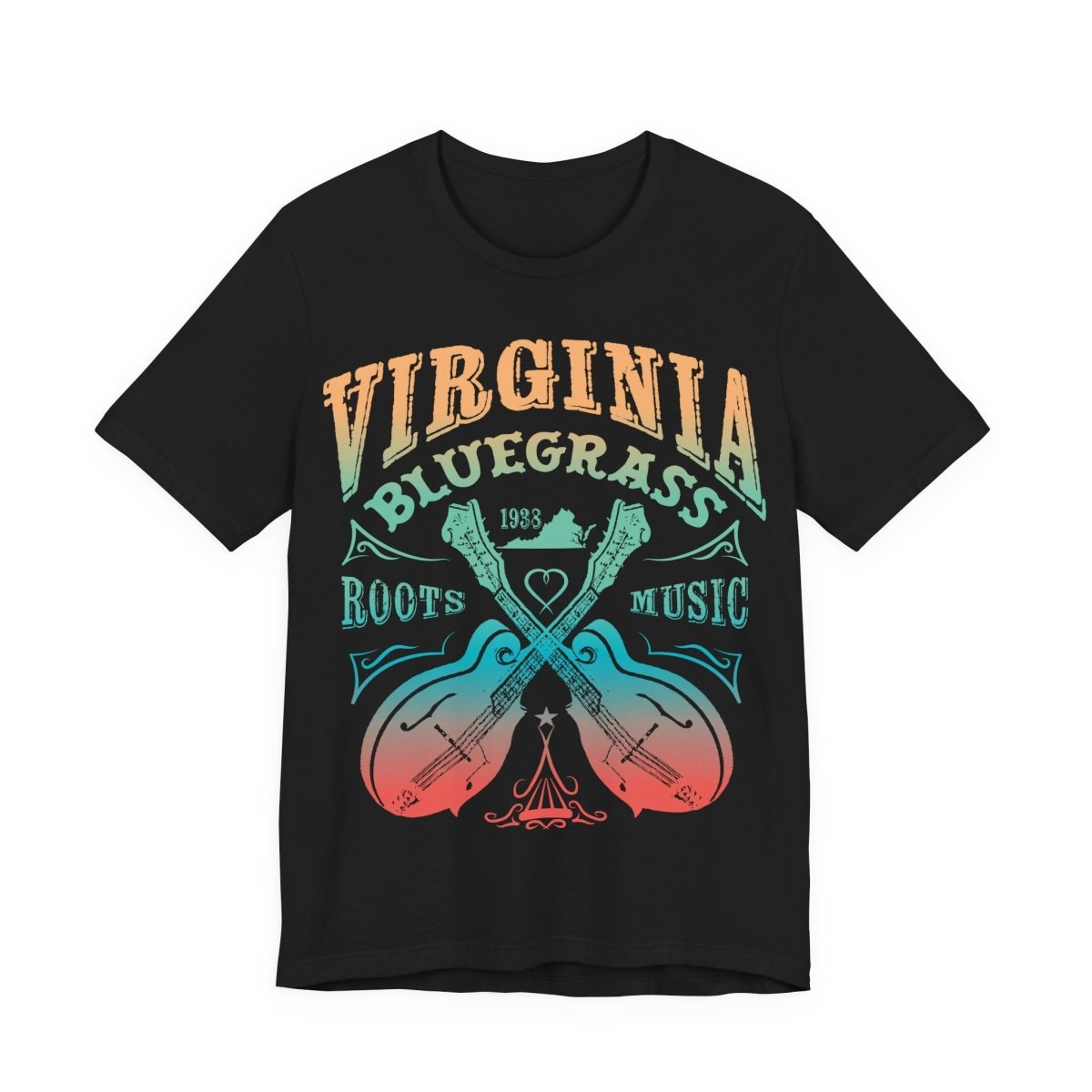 Virginia Bluegrass Lovers Premium T-Shirt, Blue Grass Music Gift