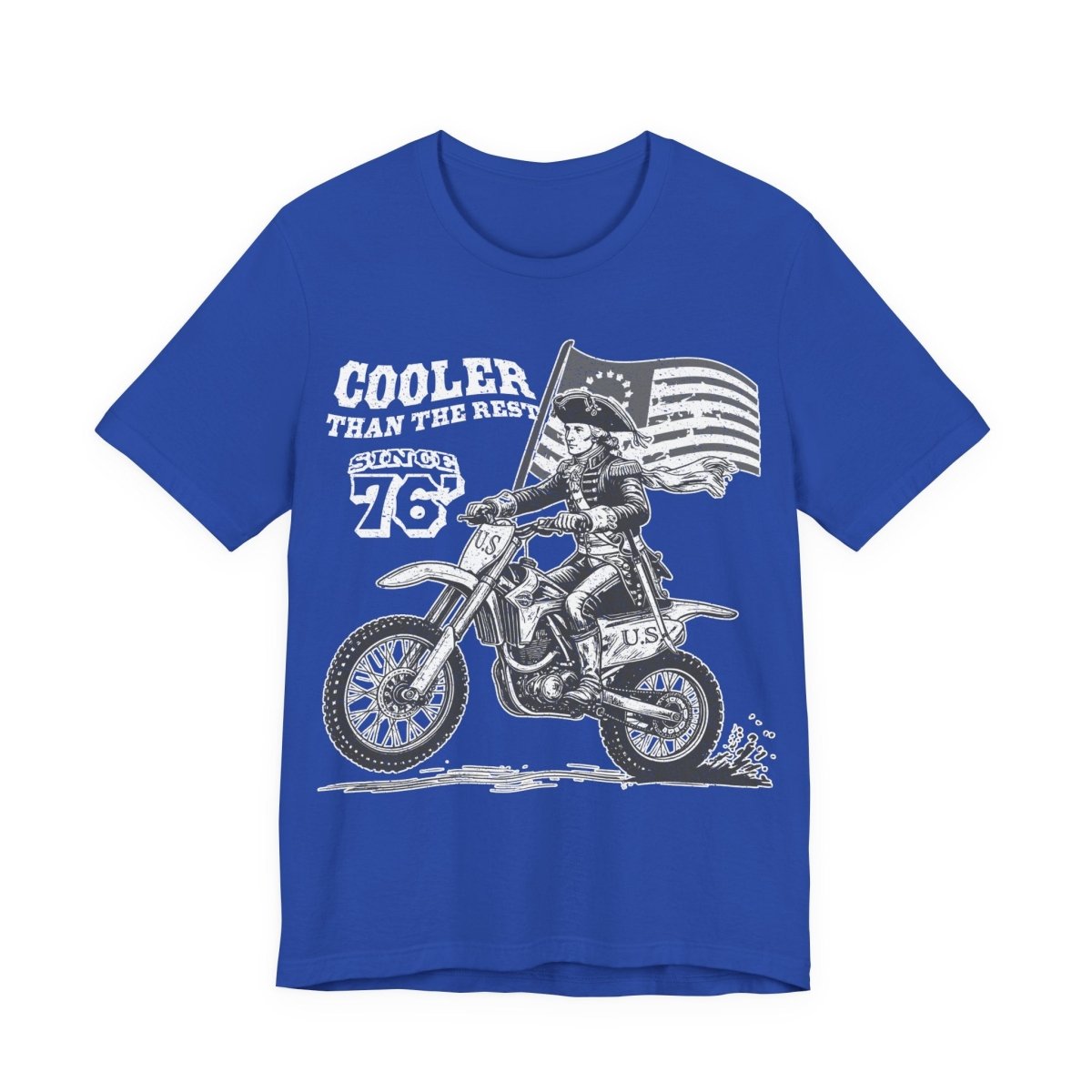 Washington's Dirt Bike Ride T shirt, Cooler Than The Rest, US Since 76, America, July 4th, Famous History