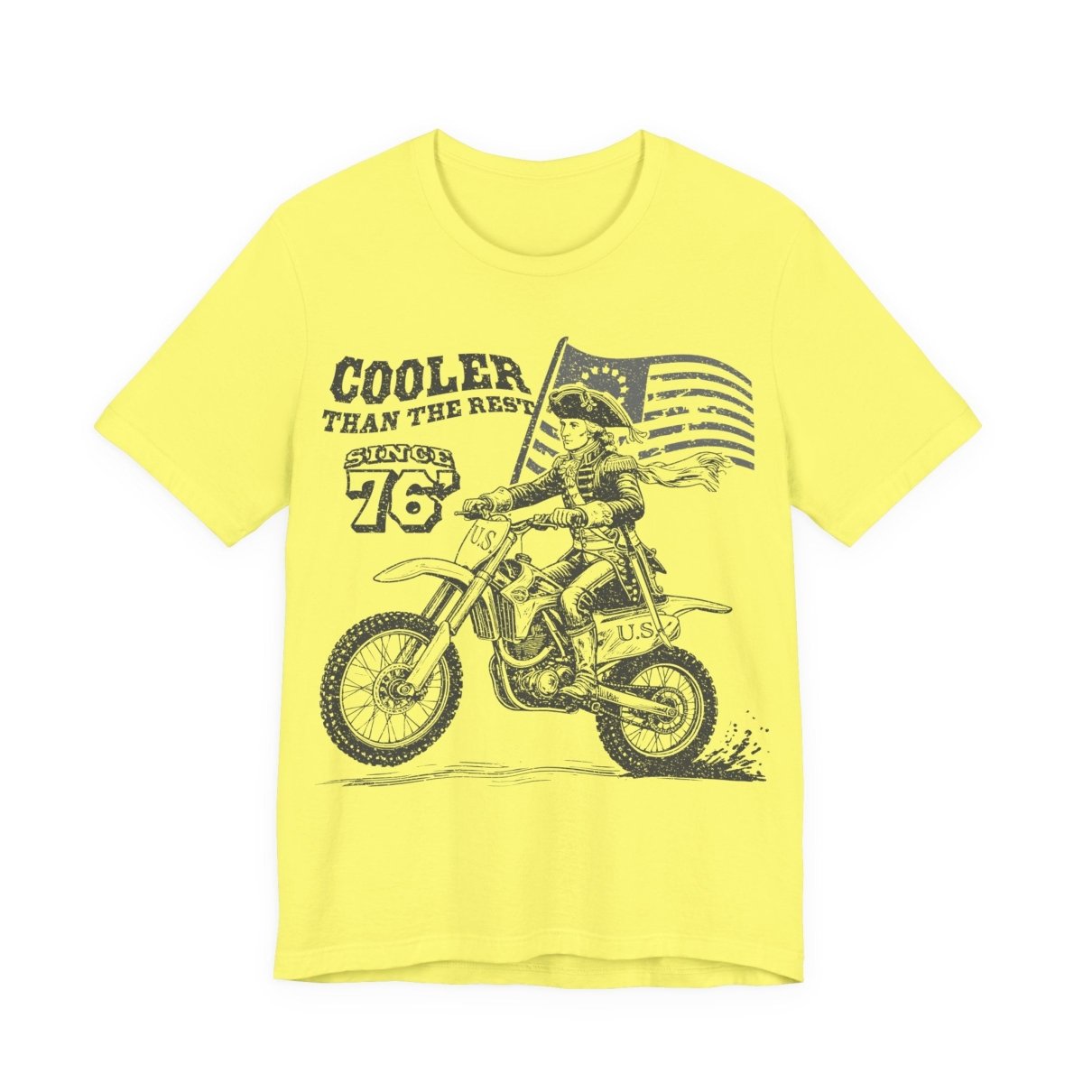 Washington's Dirt Bike Ride T shirt, Cooler Than The Rest, US Since 76, America, July 4th, Famous History