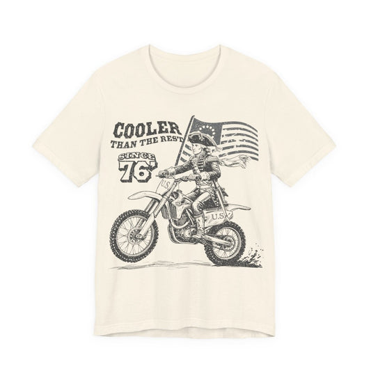 Washington's Dirt Bike Ride T shirt, Cooler Than The Rest, US Since 76, America, July 4th, Famous History