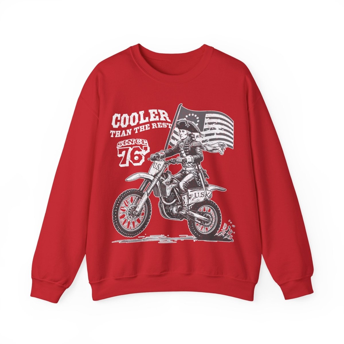 Washington's Legendary Dirt Bike Ride, Cooler Than The Rest Fleece Sweatshirt, American Cool