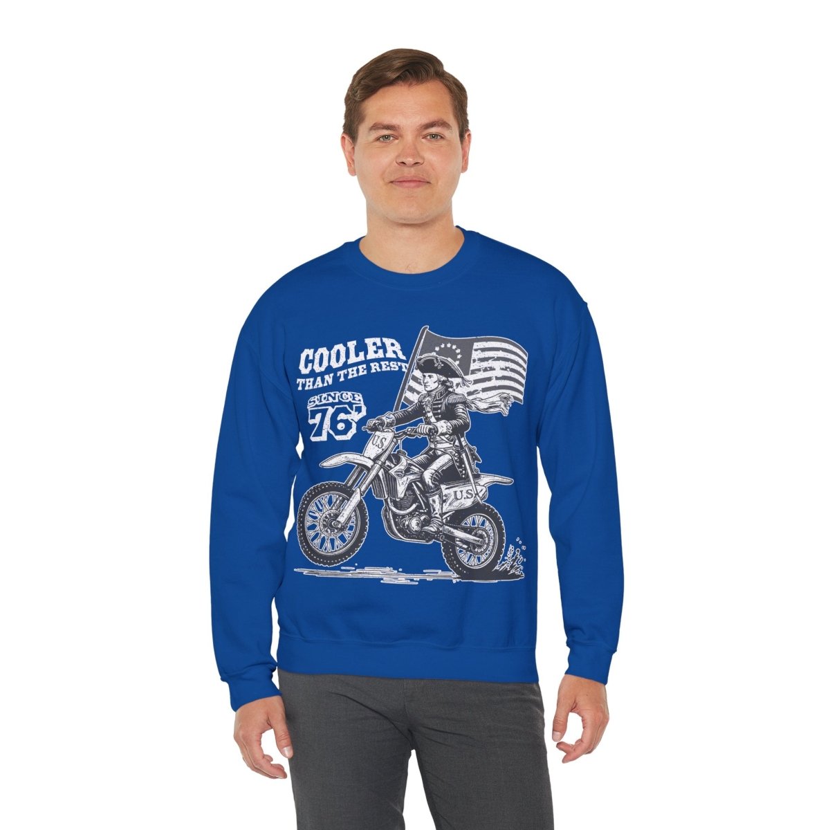 Washington's Legendary Dirt Bike Ride, Cooler Than The Rest Fleece Sweatshirt, American Cool