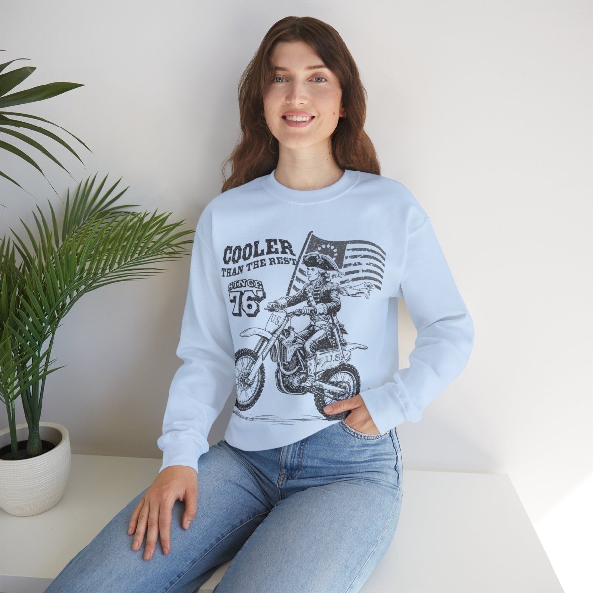 Washington's Legendary Dirt Bike Ride, Cooler Than The Rest Fleece Sweatshirt, American Cool