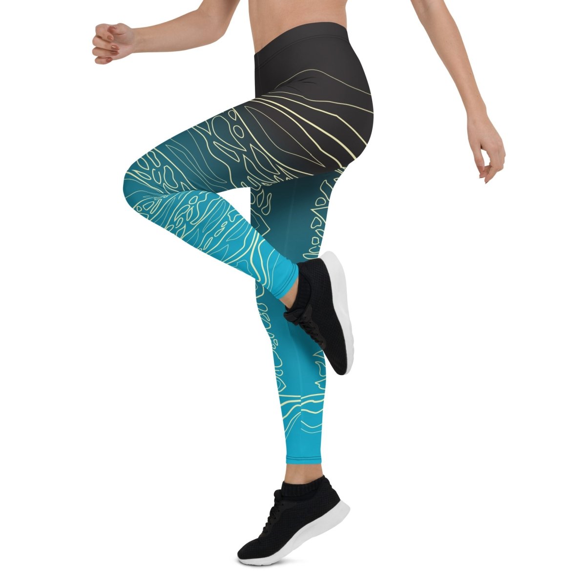 Water Geode Premium Leggings, Ocean Crystal Inspiration