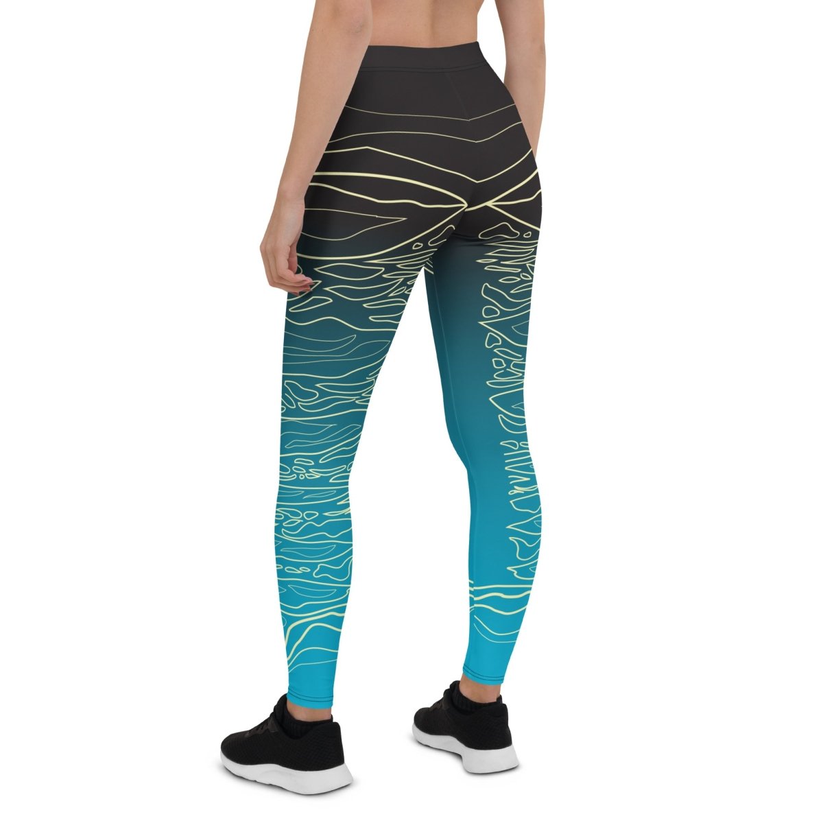 Water Geode Premium Leggings, Ocean Crystal Inspiration