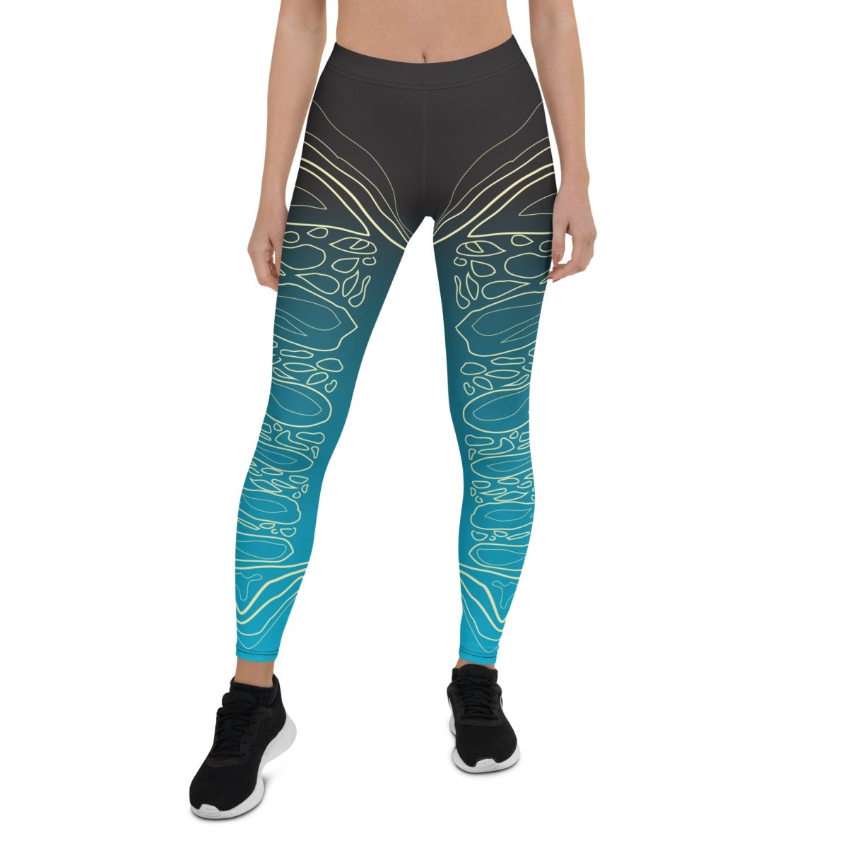 Water Geode Premium Leggings, Ocean Crystal Inspiration