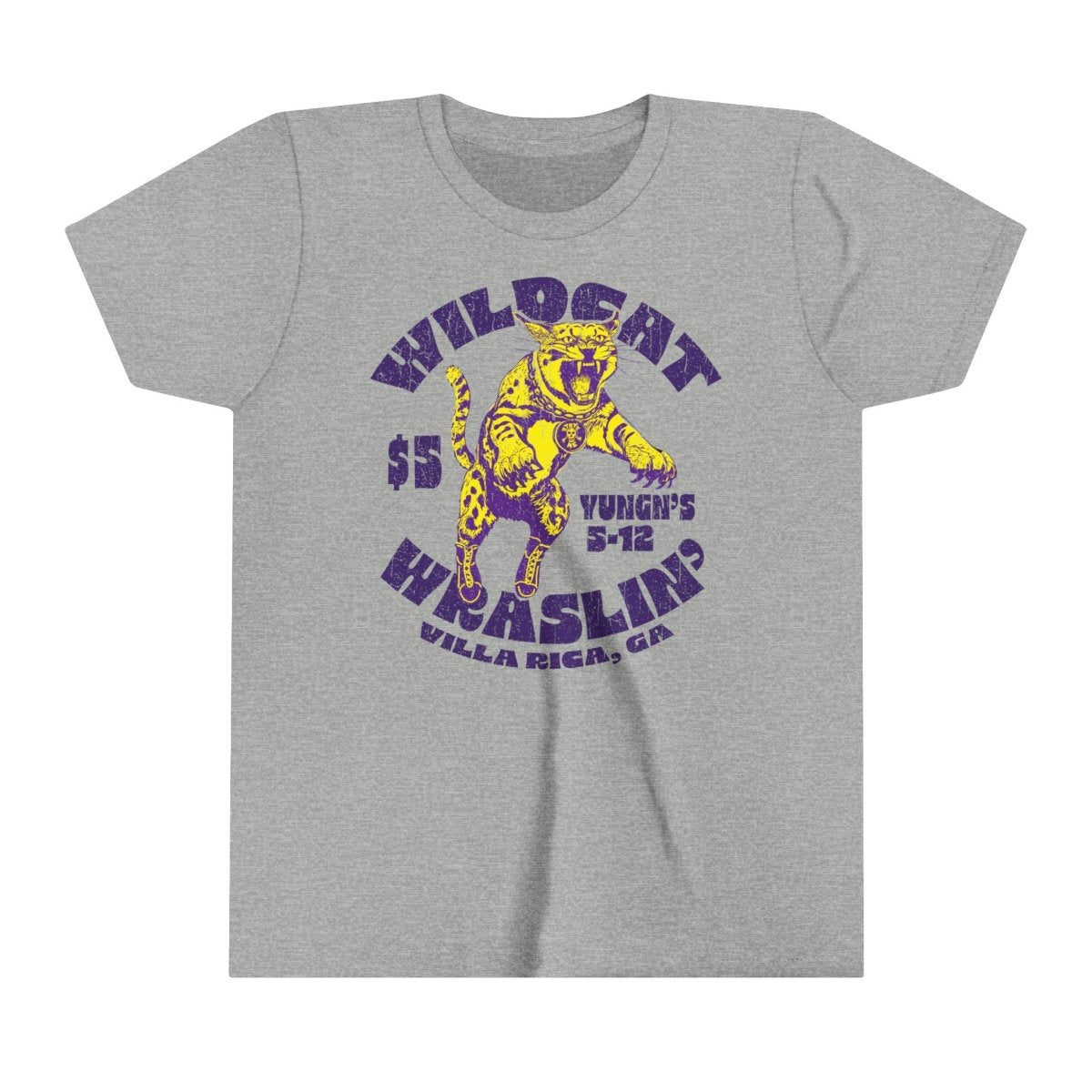 Wildcat Wrestling Kids Premium T-Shirt. Take On Any Challenge Life Lesson