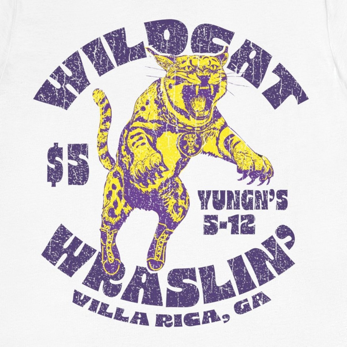 Wildcat Wrestling Premium T-Shirt, Challenge The Wildest Obstacle