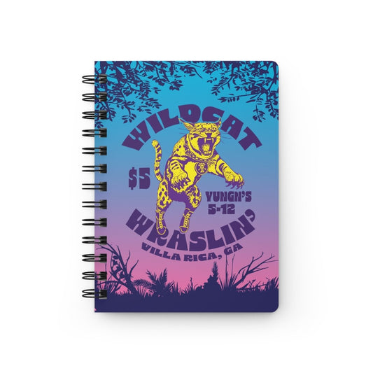 Wildcat Wrestling Spiral Bound Journal or Notebook, Face Challengers Inspiration