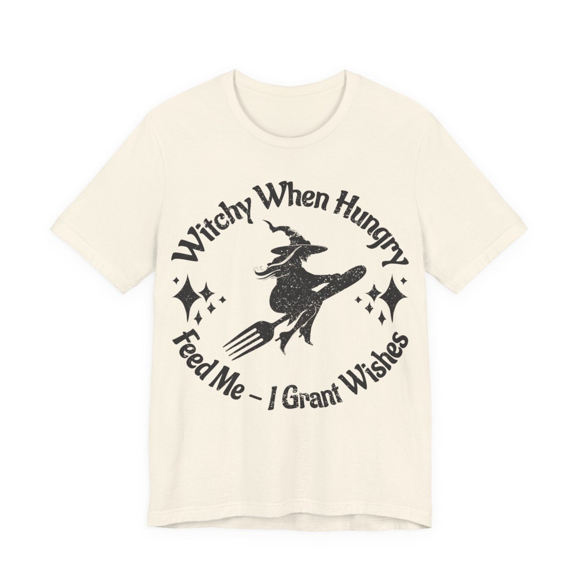 Witchy When Hungry Premium T shirt, Feed Me Funny Foodie, Wishes Granted, Halloween Summerween