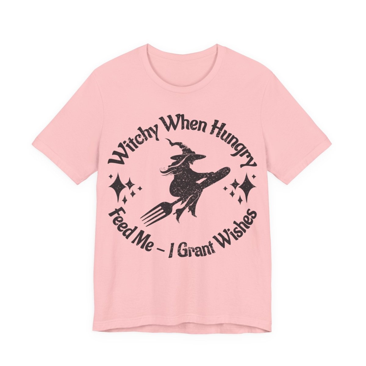 Witchy When Hungry Premium T shirt, Feed Me Funny Foodie, Wishes Granted, Halloween Summerween