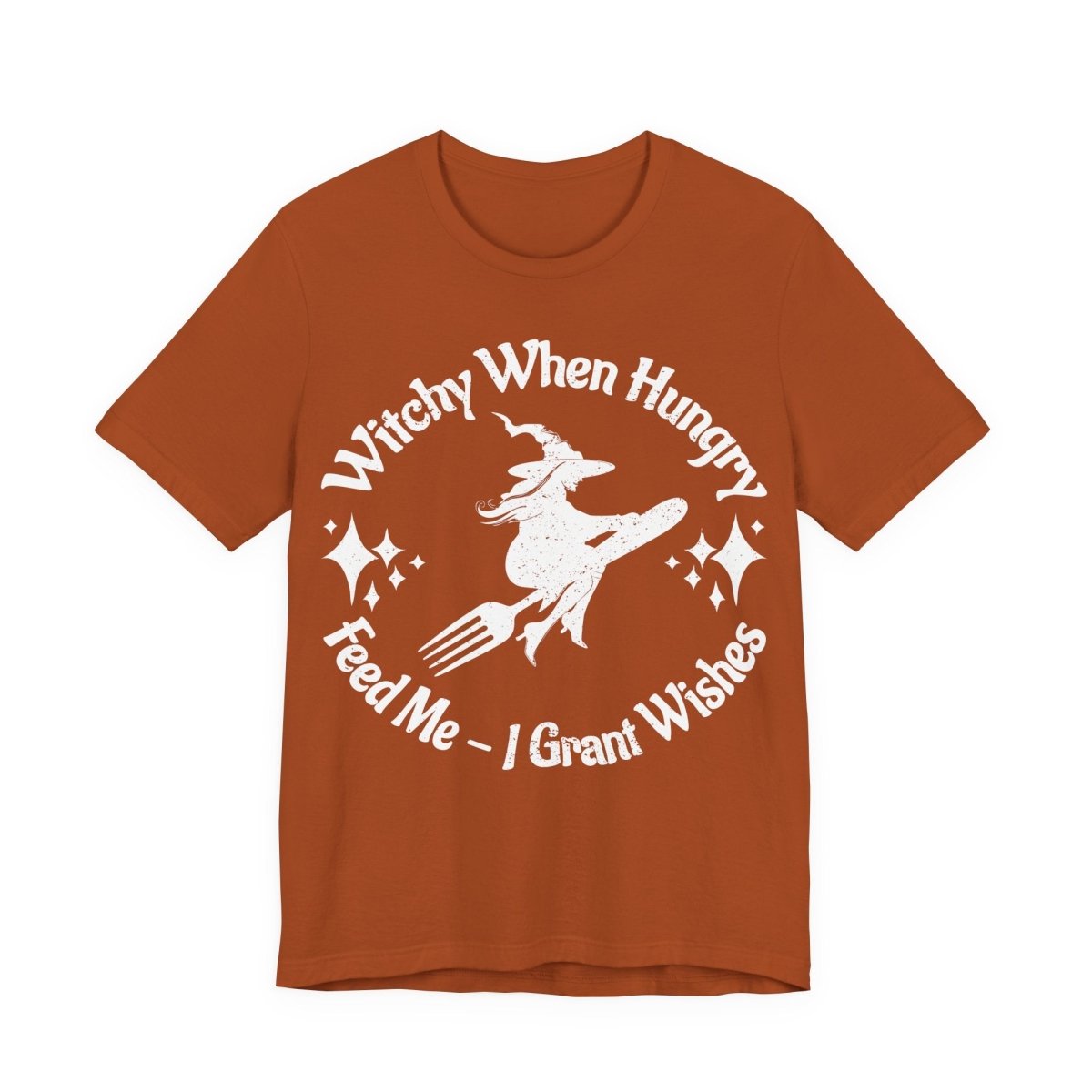 Witchy When Hungry Premium T shirt, Feed Me Funny Foodie, Wishes Granted, Halloween Summerween