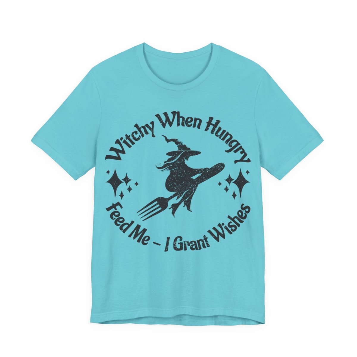 Witchy When Hungry Premium T shirt, Feed Me Funny Foodie, Wishes Granted, Halloween Summerween