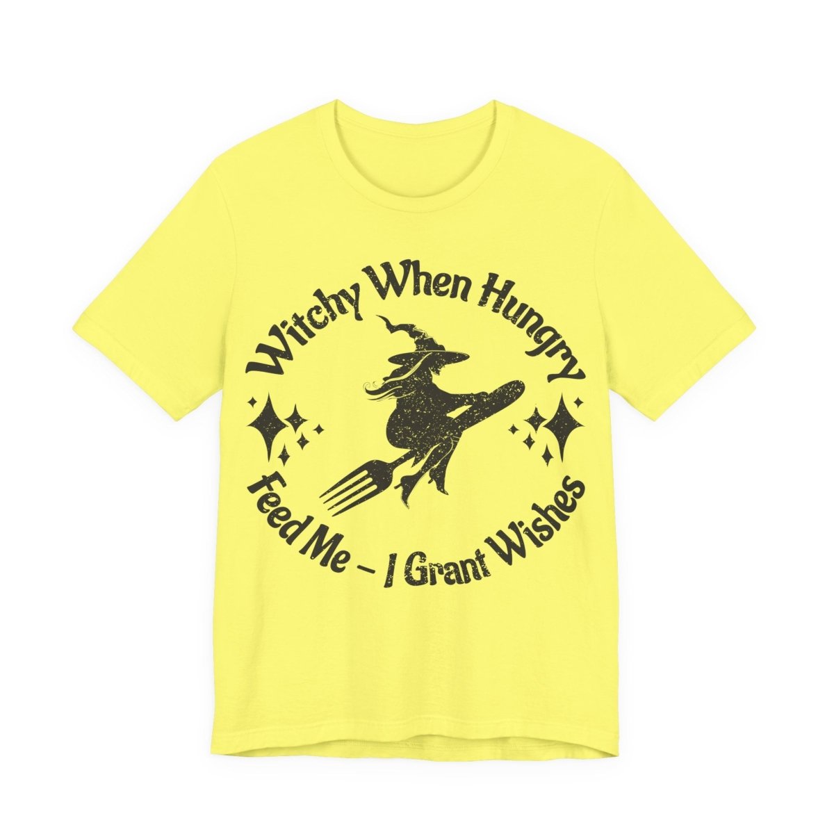 Witchy When Hungry Premium T shirt, Feed Me Funny Foodie, Wishes Granted, Halloween Summerween