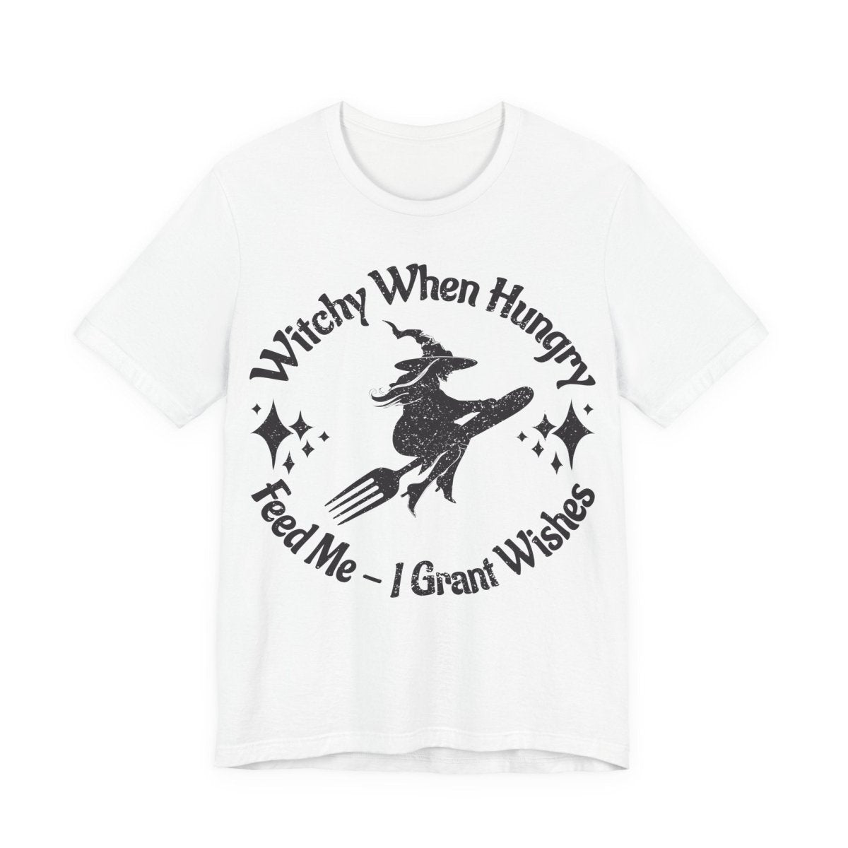 Witchy When Hungry Premium T shirt, Feed Me Funny Foodie, Wishes Granted, Halloween Summerween