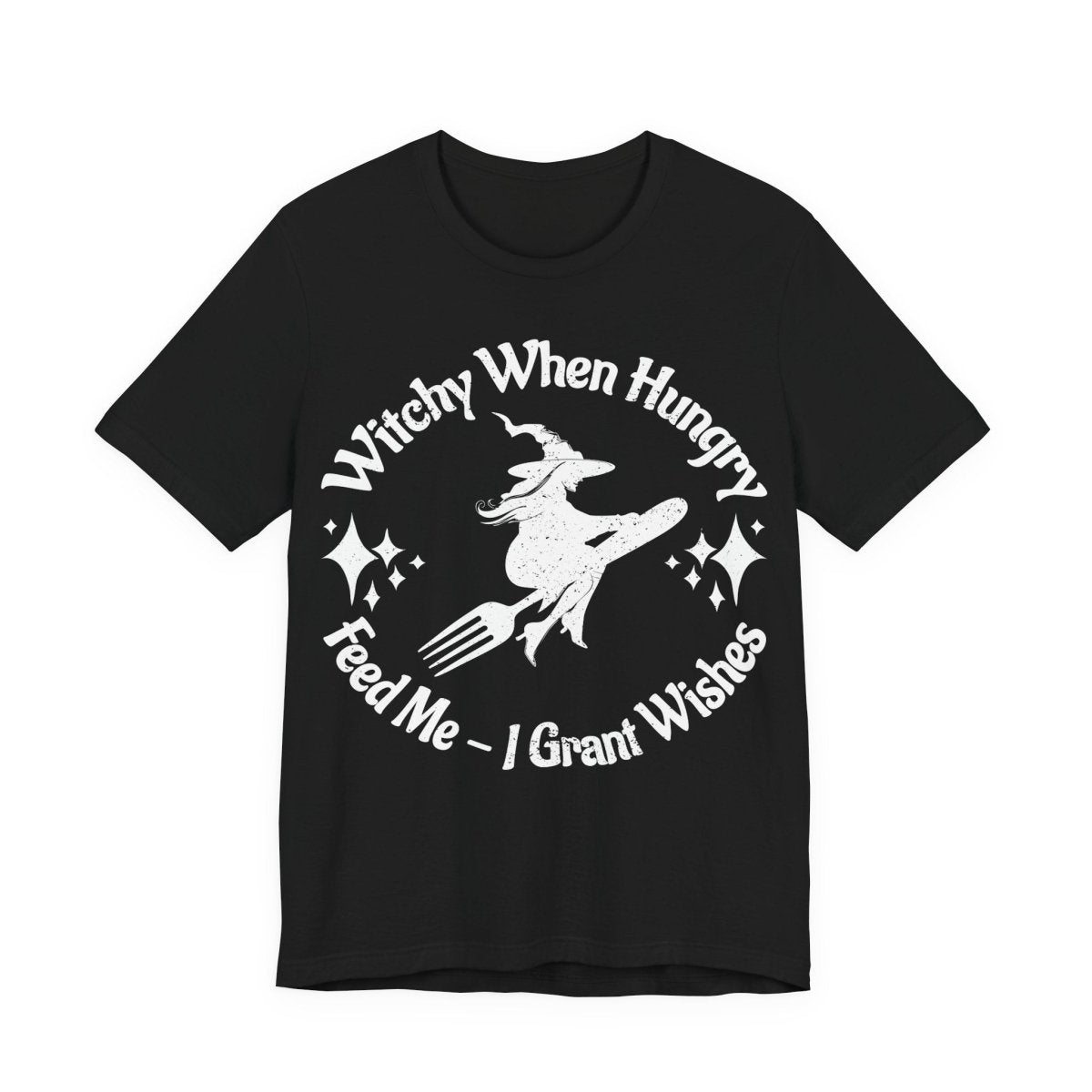 Witchy When Hungry Premium T shirt, Feed Me Funny Foodie, Wishes Granted, Halloween Summerween