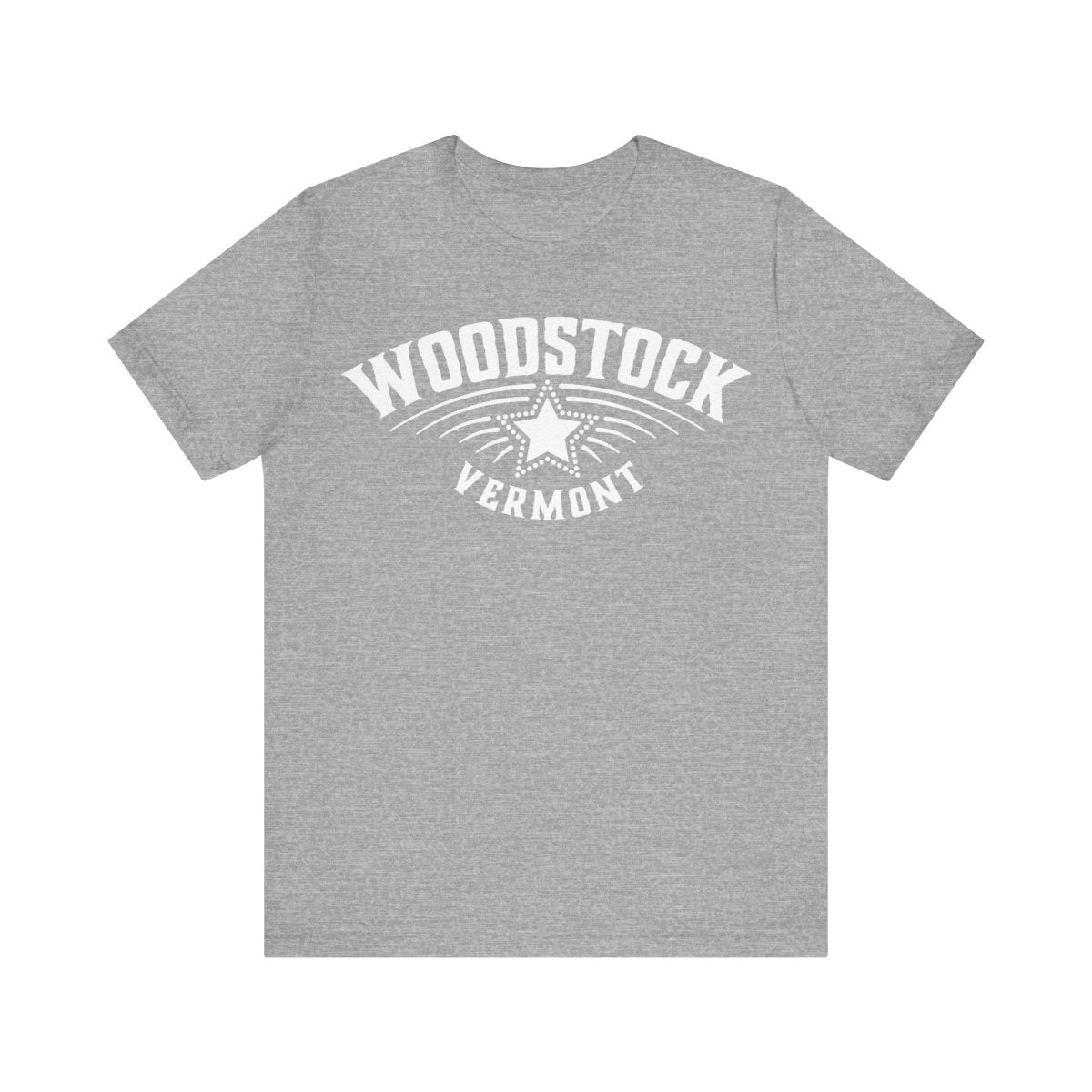 Woodstock Vermont Premium T-shirt, Star, Snow Ski