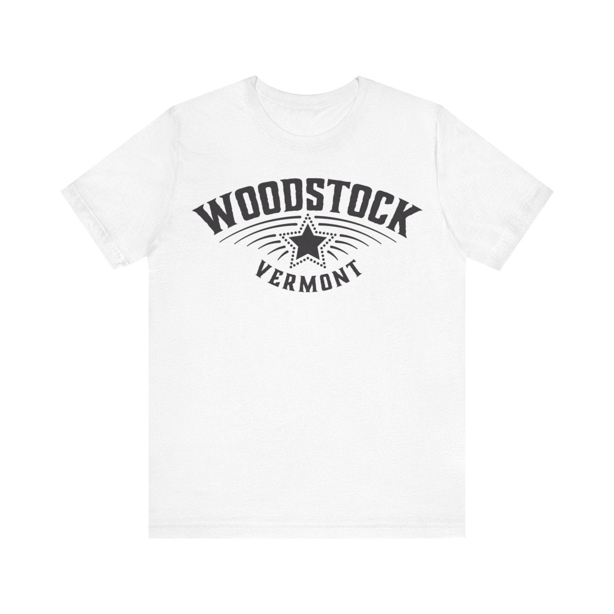 Woodstock Vermont Premium T-shirt, Star, Snow Ski