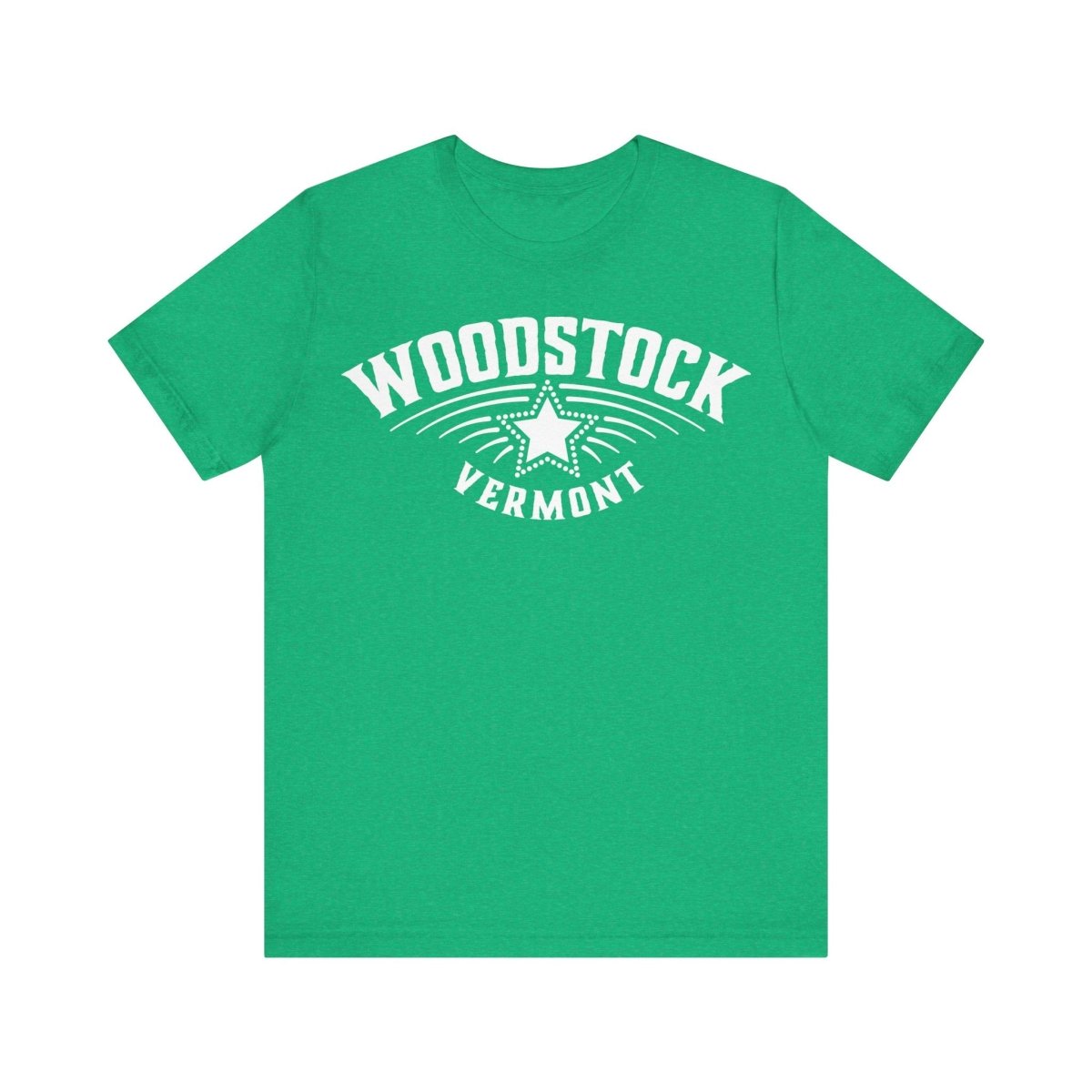Woodstock Vermont Premium T-shirt, Star, Snow Ski