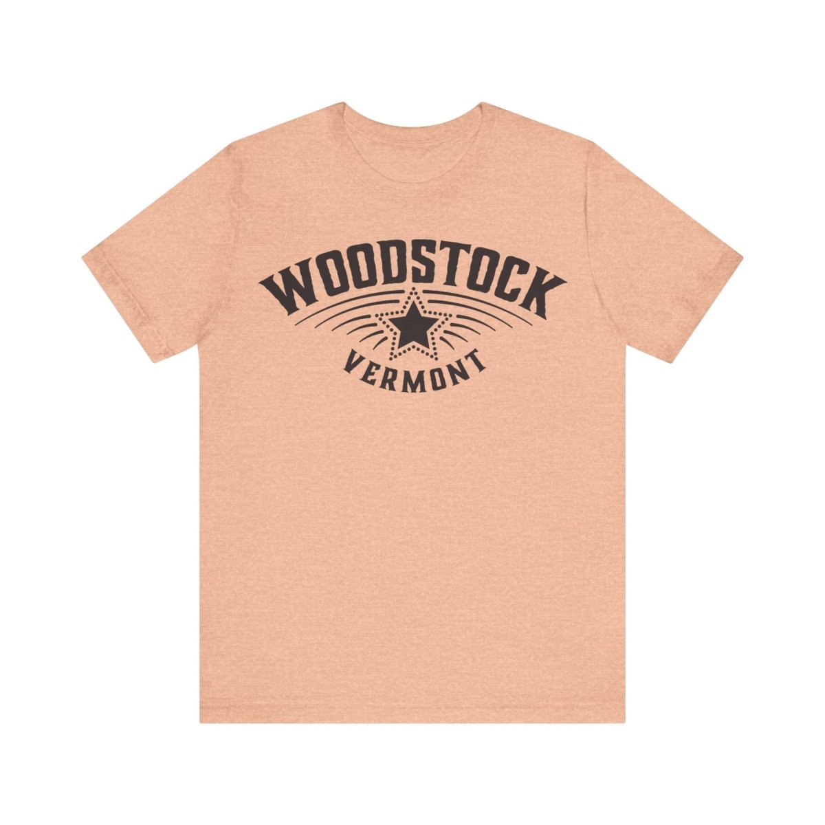 Woodstock Vermont Premium T-shirt, Star, Snow Ski