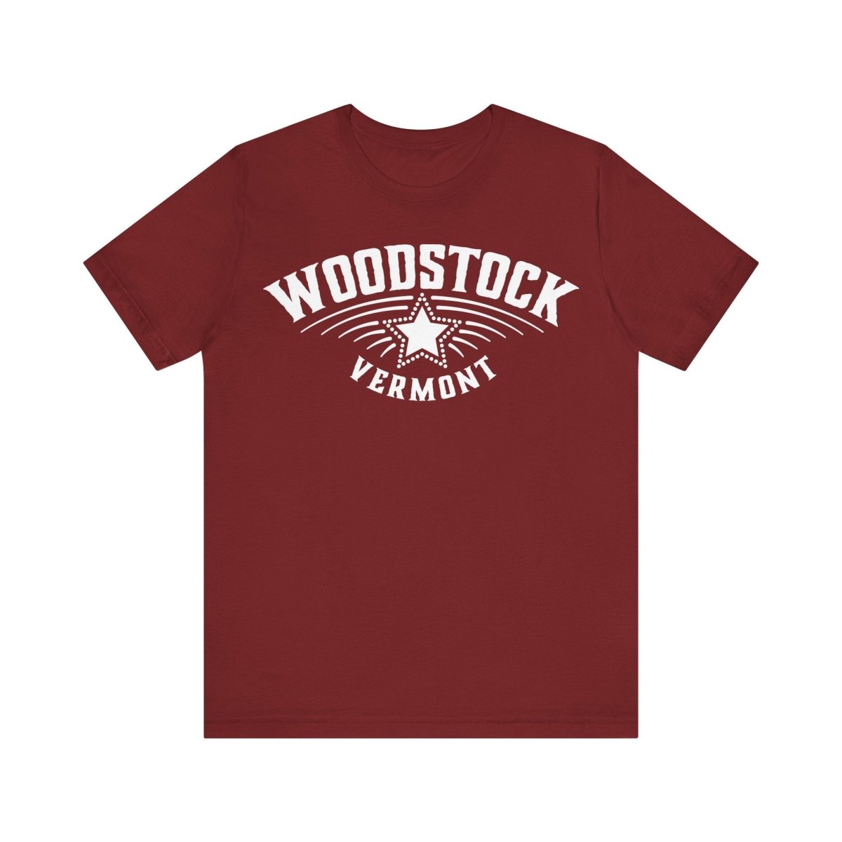Woodstock Vermont Premium T-shirt, Star, Snow Ski
