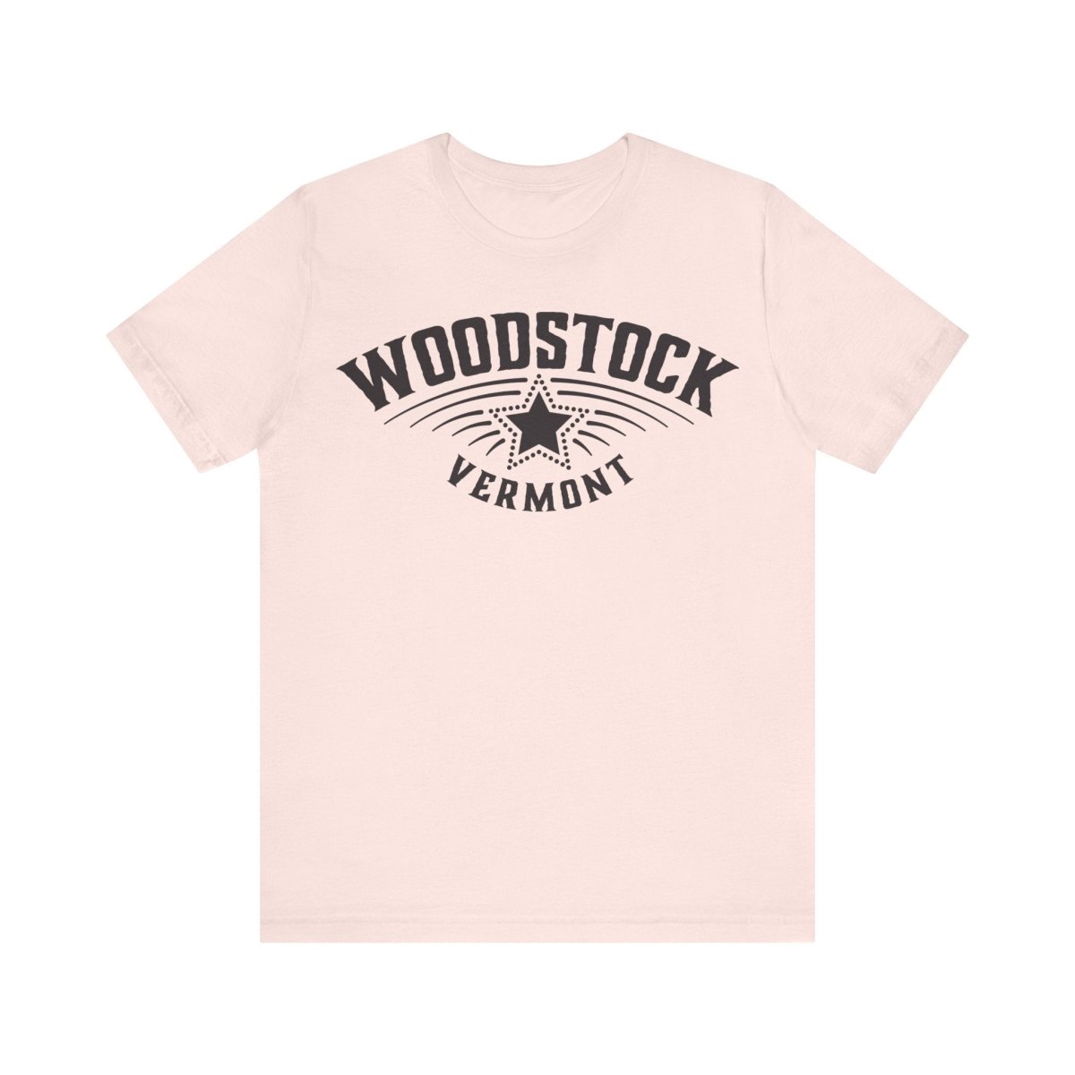 Woodstock Vermont Premium T-shirt, Star, Snow Ski