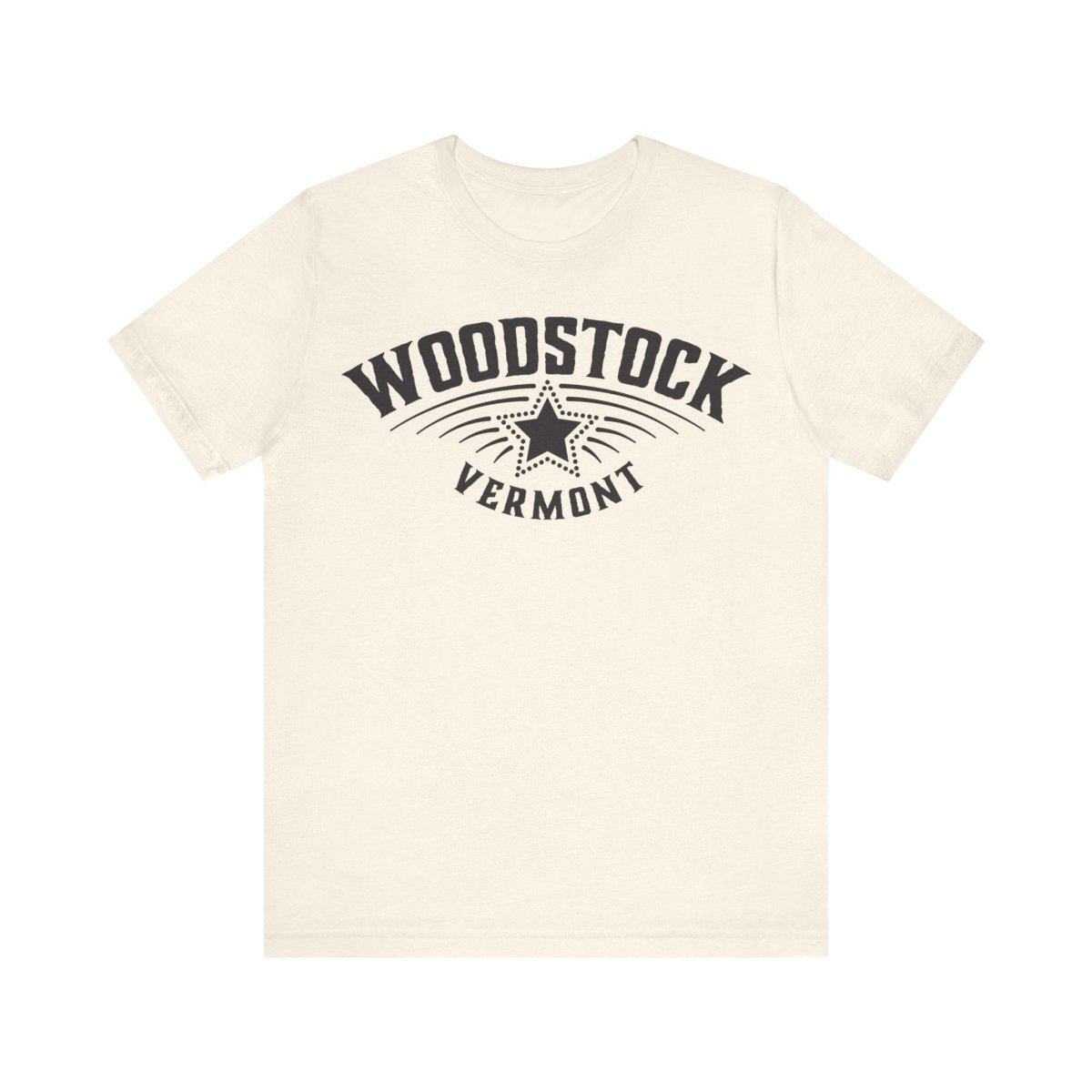 Woodstock Vermont Premium T-shirt, Star, Snow Ski