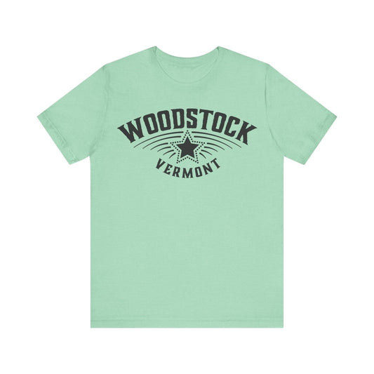 Woodstock Vermont Premium T-shirt, Star, Snow Ski