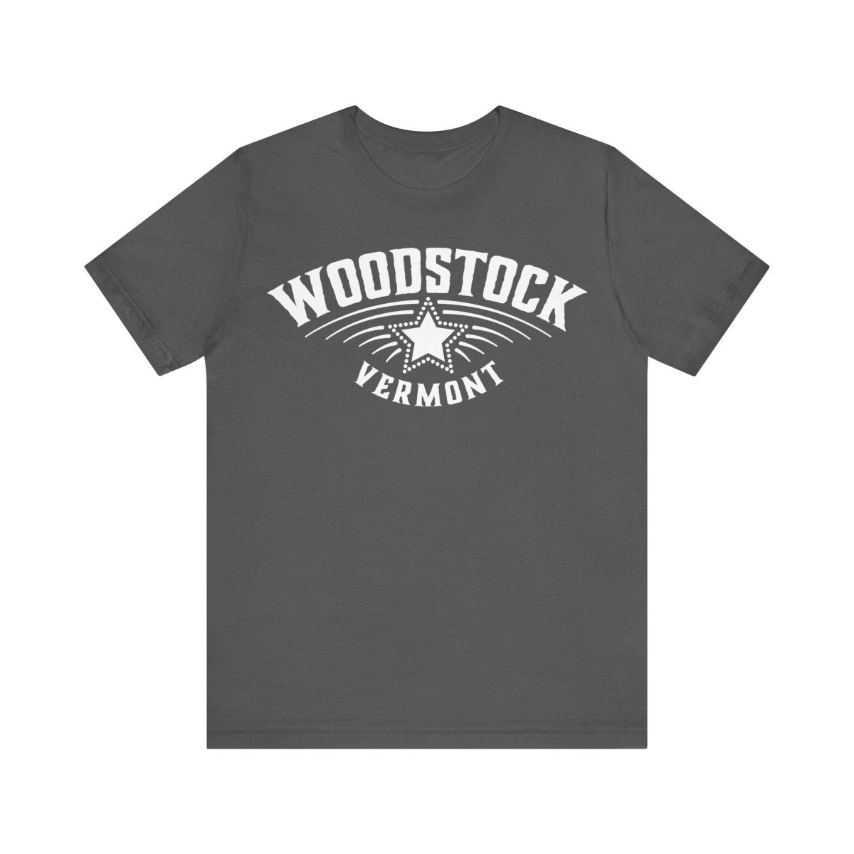 Woodstock Vermont Premium T-shirt, Star, Snow Ski