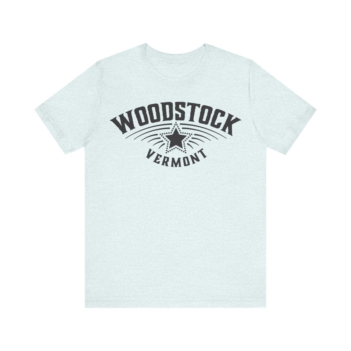 Woodstock Vermont Premium T-shirt, Star, Snow Ski