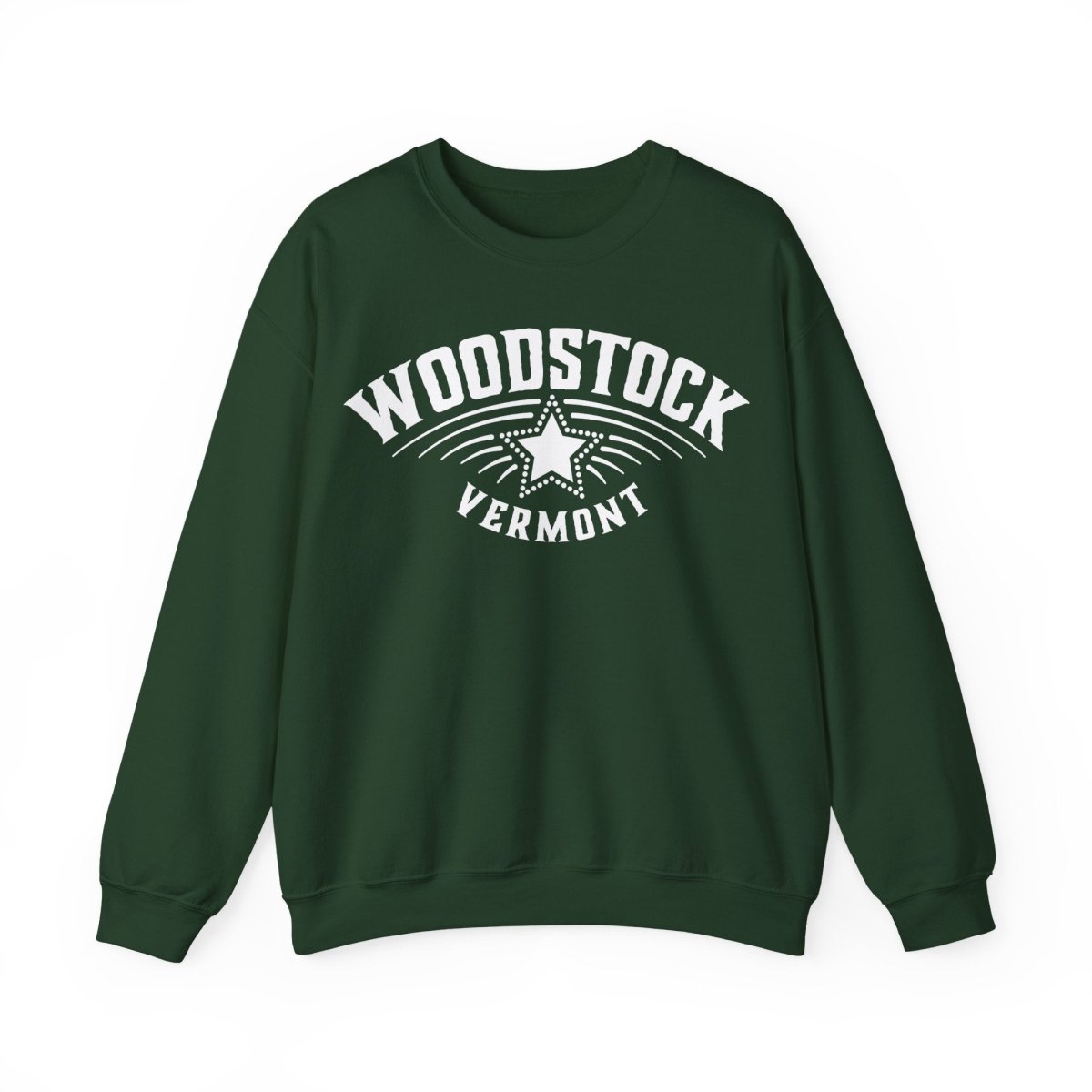 Woodstock Vermont Star Fleece Sweatshirt