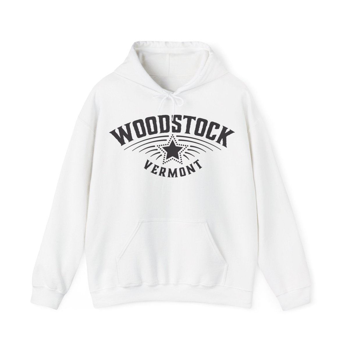 Woodstock Vermost Star Fleece Hoodie, Ski, Nature, History, Hike