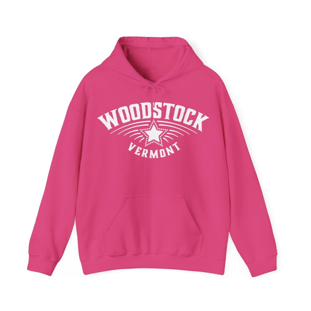 Woodstock Vermost Star Fleece Hoodie, Ski, Nature, History, Hike