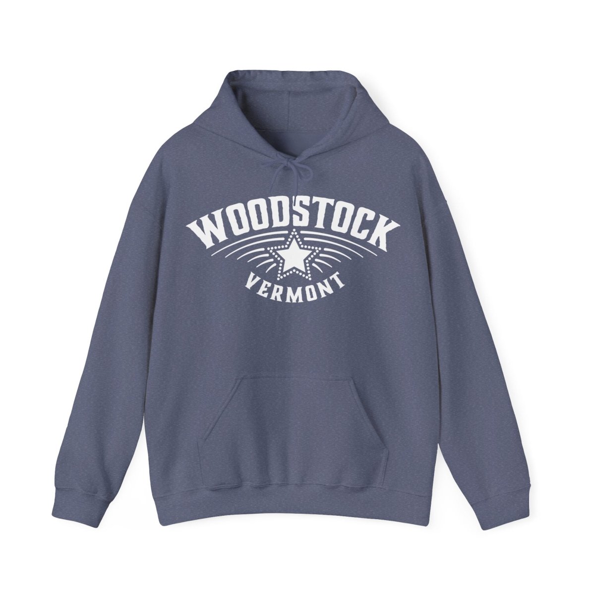 Woodstock Vermost Star Fleece Hoodie, Ski, Nature, History, Hike