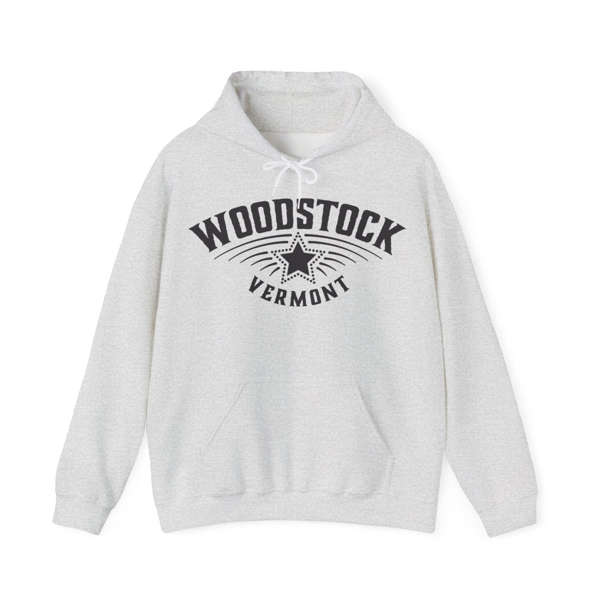 Woodstock Vermost Star Fleece Hoodie, Ski, Nature, History, Hike