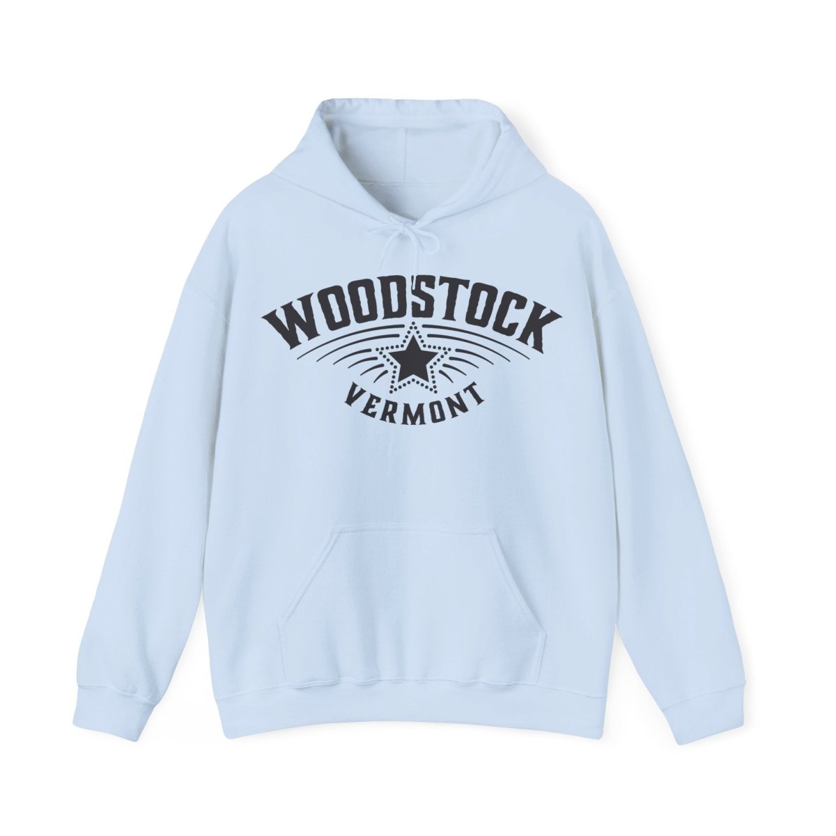 Woodstock Vermost Star Fleece Hoodie, Ski, Nature, History, Hike