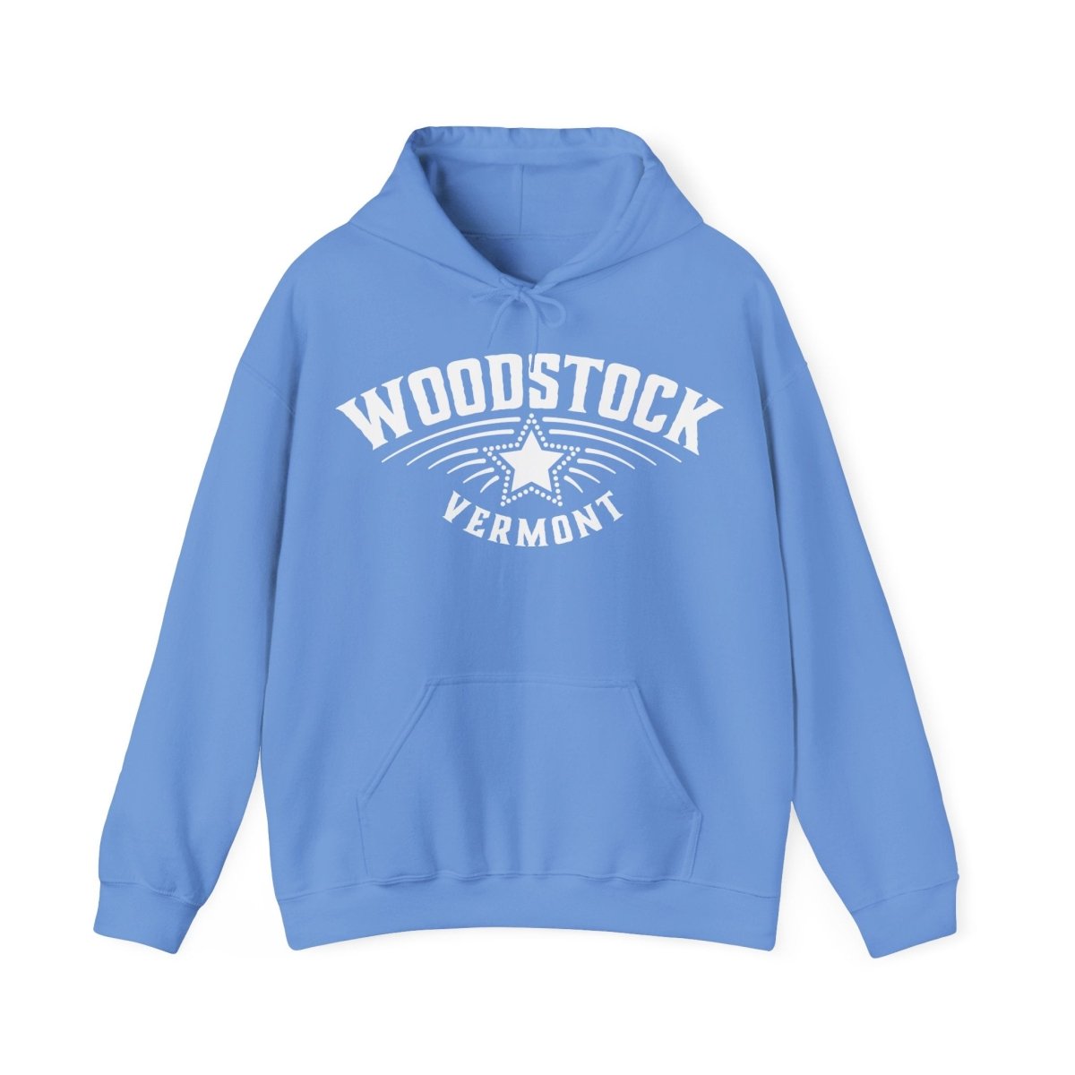Woodstock Vermost Star Fleece Hoodie, Ski, Nature, History, Hike