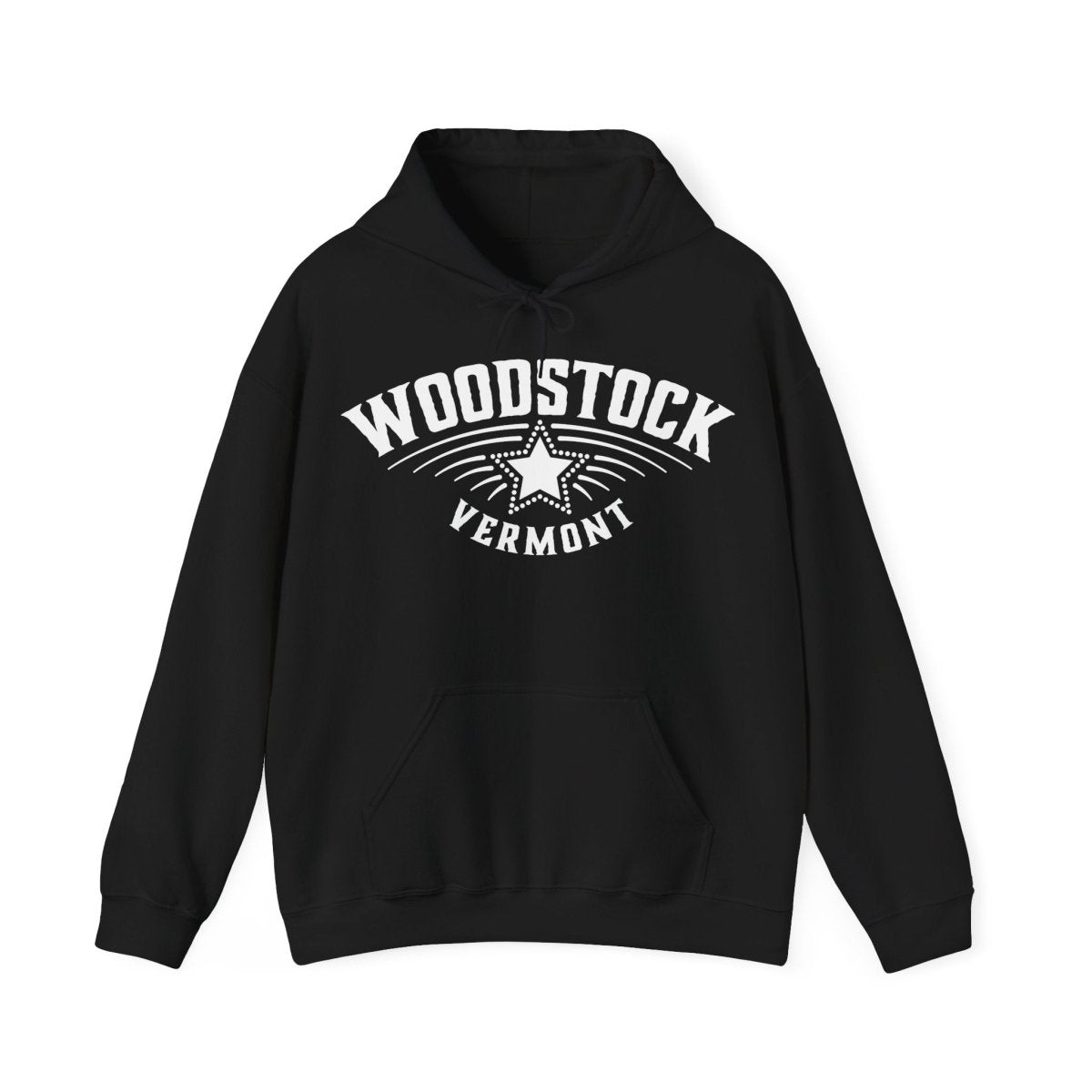 Woodstock Vermost Star Fleece Hoodie, Ski, Nature, History, Hike