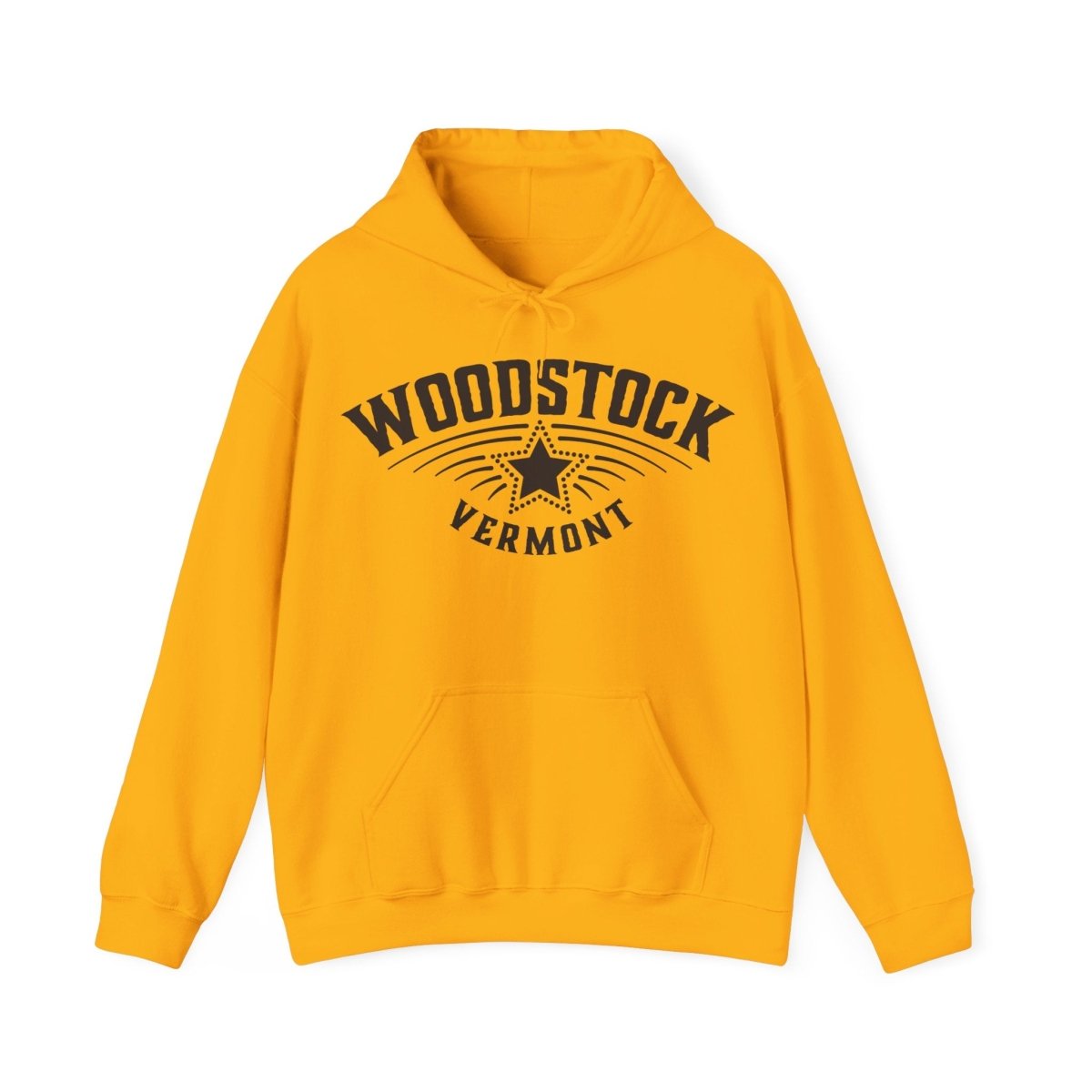 Woodstock Vermost Star Fleece Hoodie, Ski, Nature, History, Hike