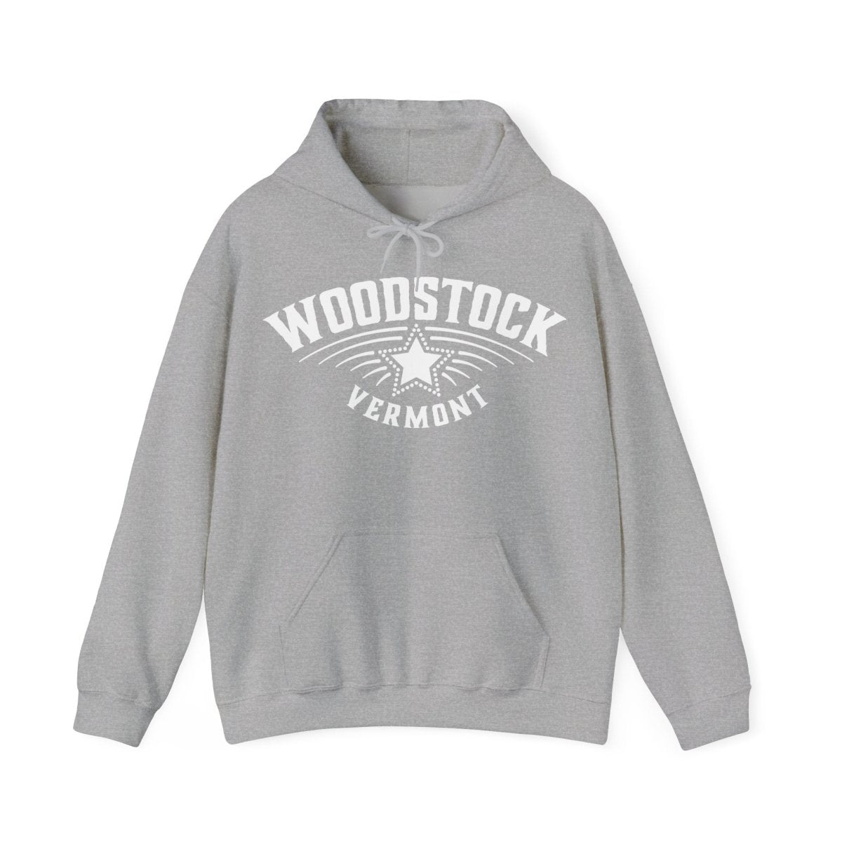 Woodstock Vermost Star Fleece Hoodie, Ski, Nature, History, Hike