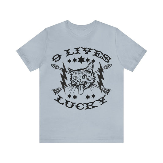 9 Lives Lucky Cat Premium T-Shirt