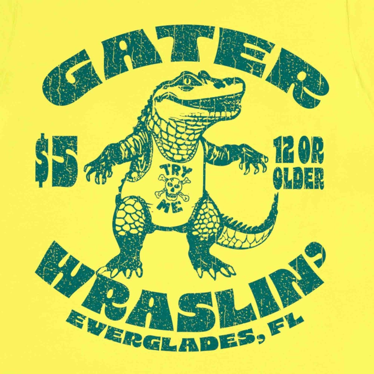 Alligator Wrestling Premium T-Shirt, Florida, Try Me, Funny, Everglades