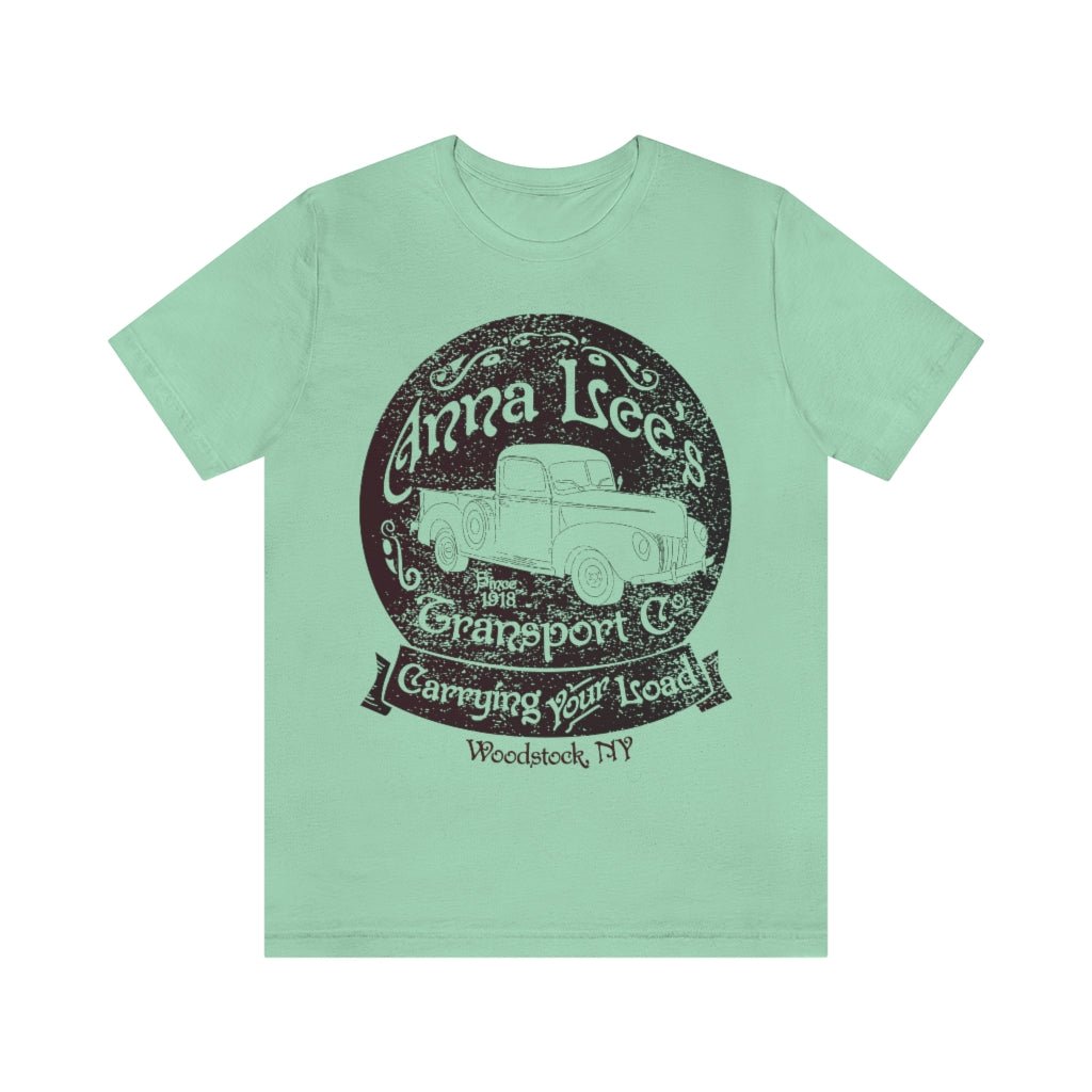 Anna Lee's Premium T-Shirt, Transport Co Takes The Weight, Take A Load Off For Free