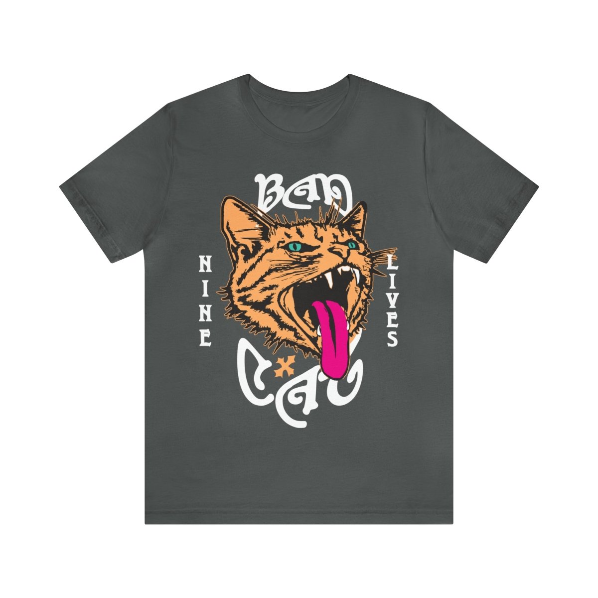 Bad Cat Premium T-Shirt, Nine Lives Lucky