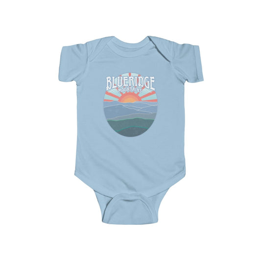 Blue Ridge Baby Onesie, East Coast Kid, Appalachian Trail Hike, Outdoors, Mountain Lover Gift