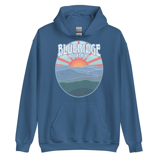 Blue Ridge Mountains Fleece Hoodie, Appalachian Trail, Nature, Sunshine